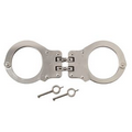Peerless Hinged Nickel Handcuffs (801C)